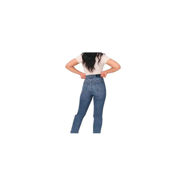 NWT Abercrombie & Fitch The Ankle Straight ultra High Rise Size 33/16S - Picture 2 of 14